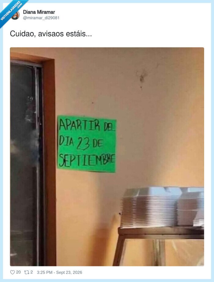 cartel,septiembre,aplazamiento,pereza,promesas