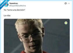 Enlace a Nunca acierto por @supermanumolina