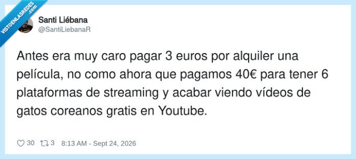 streaming,gatos,cine,econom&iacute;a,YouTube