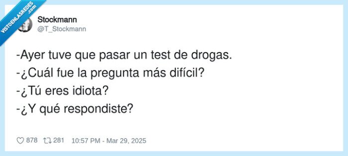 1758784 - Literalmente pasé el test limpio y aún así me suspenden por sarcasmo, por @T_Stockmann