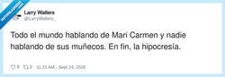 Enlace a Mucho Mari Carmen y luego a sus muñecos ni un minuto de silencio, por @LarryWalters_