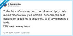 Enlace a Ese reloj suizo que solo funciona cuando le da la gana, por @Guarromantico_