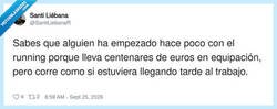 Enlace a Gasta 300 euros en zapatillas de running para correr como pato mareado, por @SantiLiebanaR