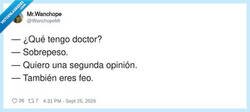 Enlace a El médico está para repartir traumas, por @WanchopeMr