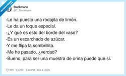 Enlace a Yo intentando que hasta el pis parezca un cóctel, por @T_Stockmann