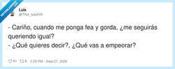 Enlace a Cuando tu pareja confunde una discusión con un juicio a muerte, por @Thor_luisXVII