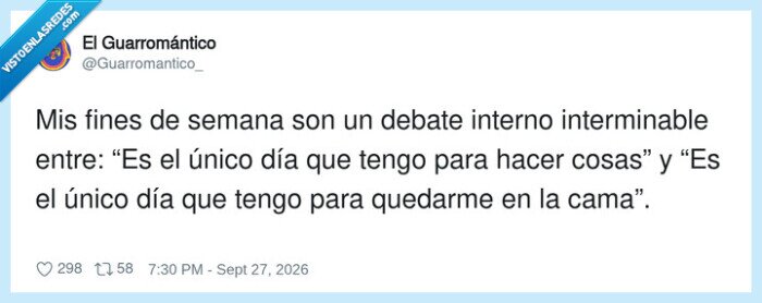 finde,productividad,descanso,procrastinaci&oacute;n,dilema