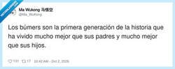 Enlace a Que alguien les diga a los boomers que no son el centro del universo, por @Ma_WuKong