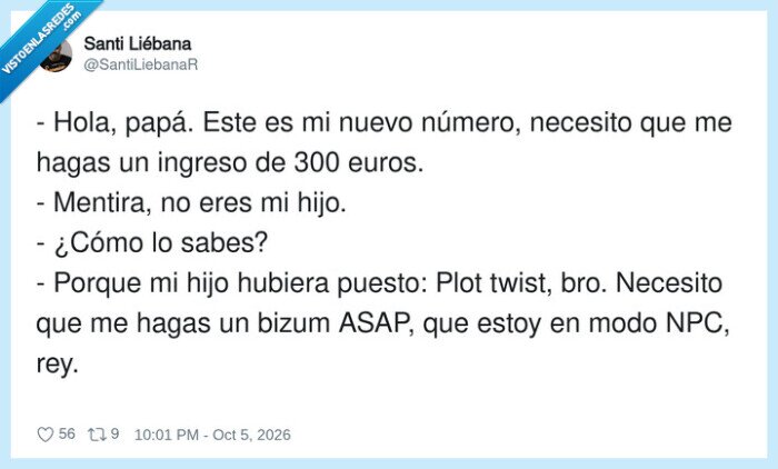 Estafa,Bizum,Generaciones,Jerga,NPC