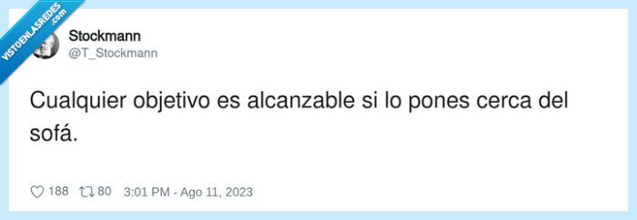 objetivo,sof&aacute;,pereza,comodidad,alcanzar