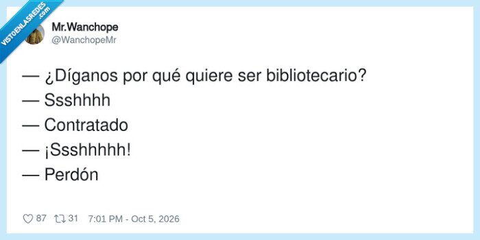 bibliotecario,biblioteca,silencio,entrevista,trabajo