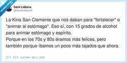 Enlace a La nostalgia de cuando el alcohol era medicina y no terapia, por @San