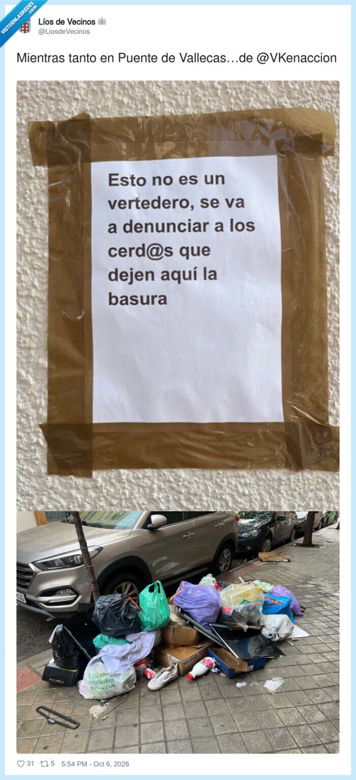 vertedero,basura,vecinos,PuenteDeVallecas,civismo