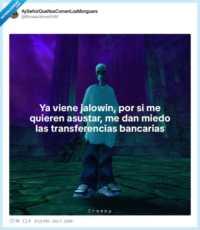 Halloween,miedo,dinero,banco,sustos