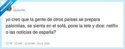 Enlace a España, el único país donde el telediario tiene más giros de guion que una serie, por @julitoRM_