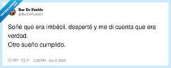 Enlace a Por fin un sueño que se cumple sin esfuerzo, por @BarDePueblo1