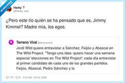 Enlace a Jordi Wild queriendo ser más famoso que los candidatos que entrevista, la película, por @Hanky_solo