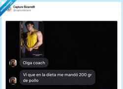 Enlace a Técnicamente es pollo, y técnicamente estoy a dieta, por @capturebizarre