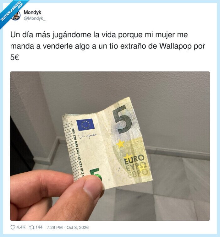 Wallapop,compraventa,desconocidos,matrimonio,dinero
