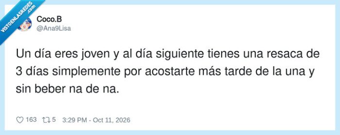 edad,resaca,dormir,trasnochar,treinta&ntilde;eros