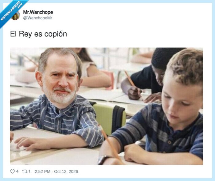 FelipeVI,Rey,colegio,copiar,monarqu&iacute;a