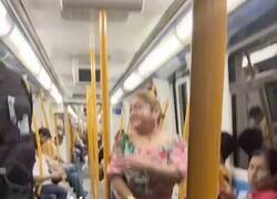 Enlace a Madrugar ya es duro; madrugar y encontrarte esto en el metro, deporte extremo, por @infarruco
