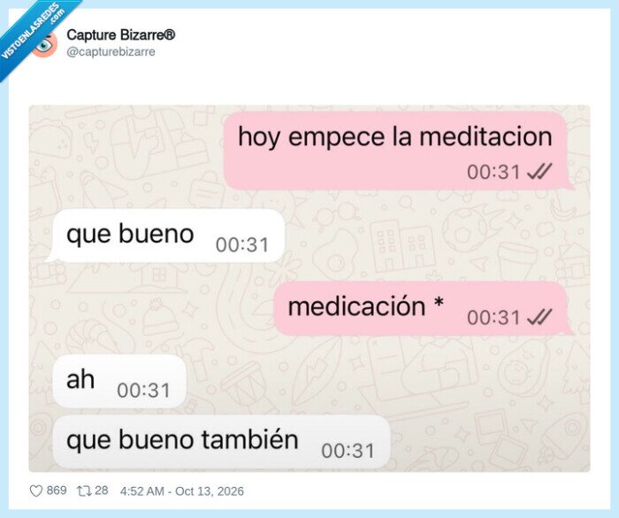 meditaci&oacute;n,medicaci&oacute;n,autocorrector,WhatsApp,salud