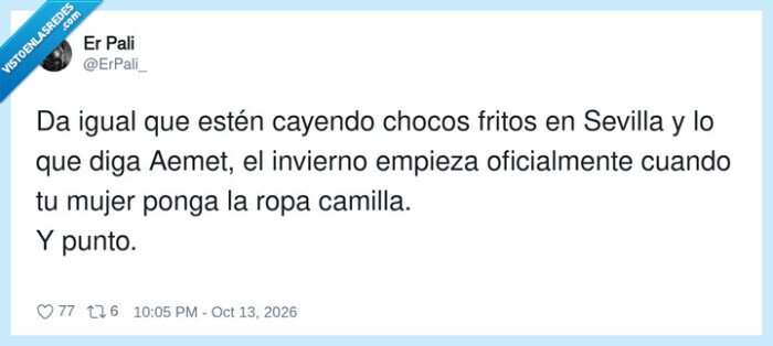 1762030 - En Andalucía el invierno lo decreta la mesa camilla, por @ErPali_