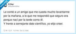 Enlace a Excusa científica aprobada por unanimidad, por @SoyDaniloDiaz