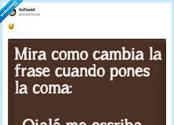 Enlace a La coma que salva matrimonios, por @0xidoRock6