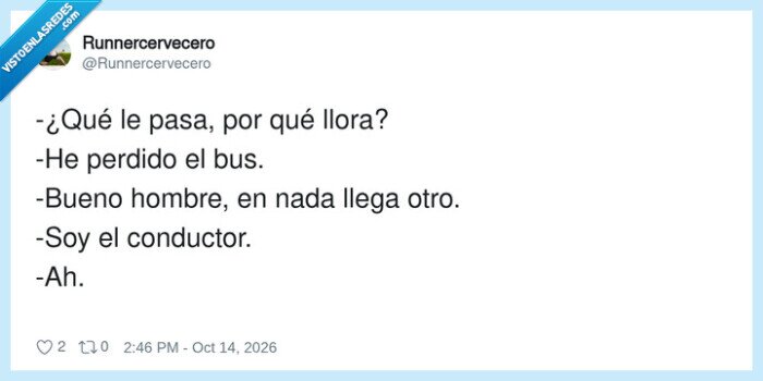 1762255 - Excusa con giro final inesperado, por @Runnercervecero