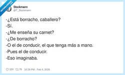 Enlace a Interrogatorio de tráfico con trampa, por @T_Stockmann