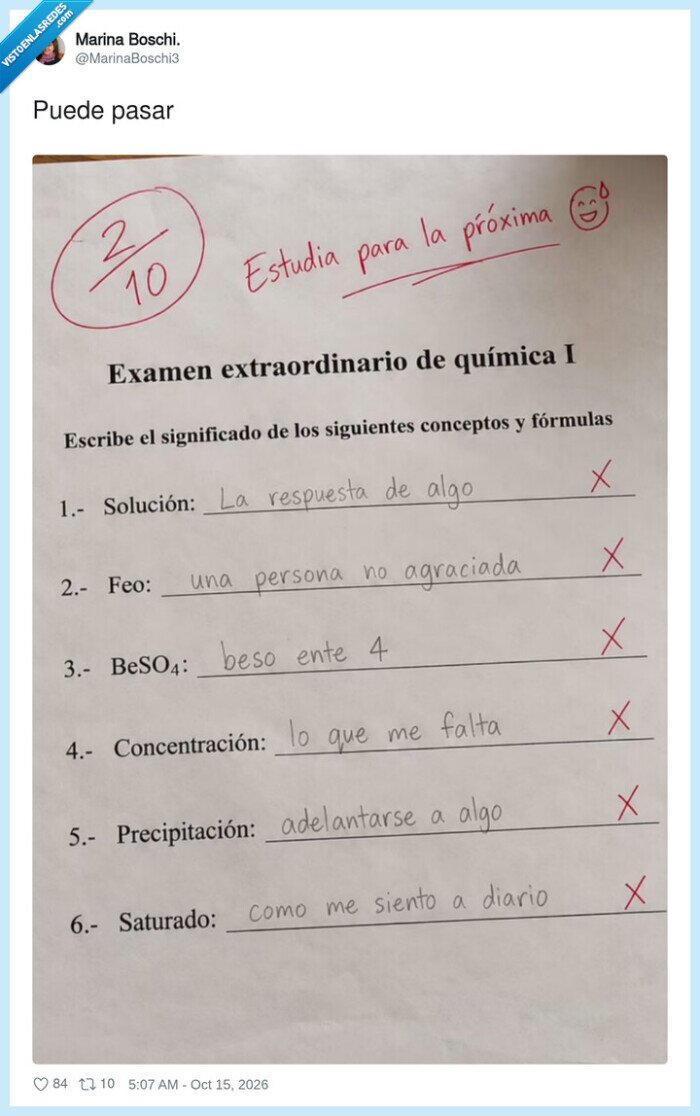 ex&aacute;menes,qu&iacute;mica,profesores