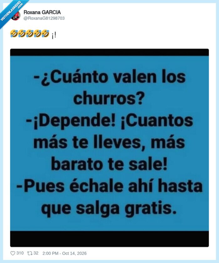 churros,regateo,chistes