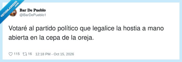 Pol&iacute;tica,Voto,Hostia,Bofetada,Espa&ntilde;a