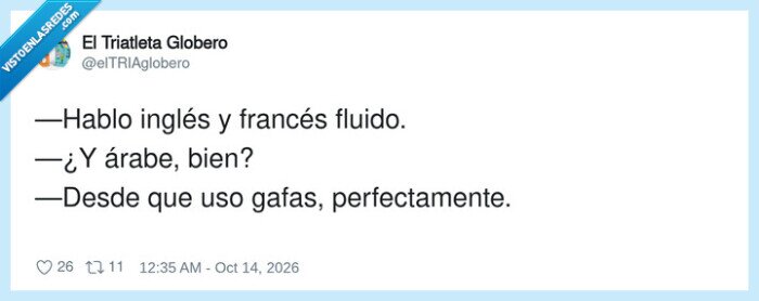 idiomas,gafas,chistes