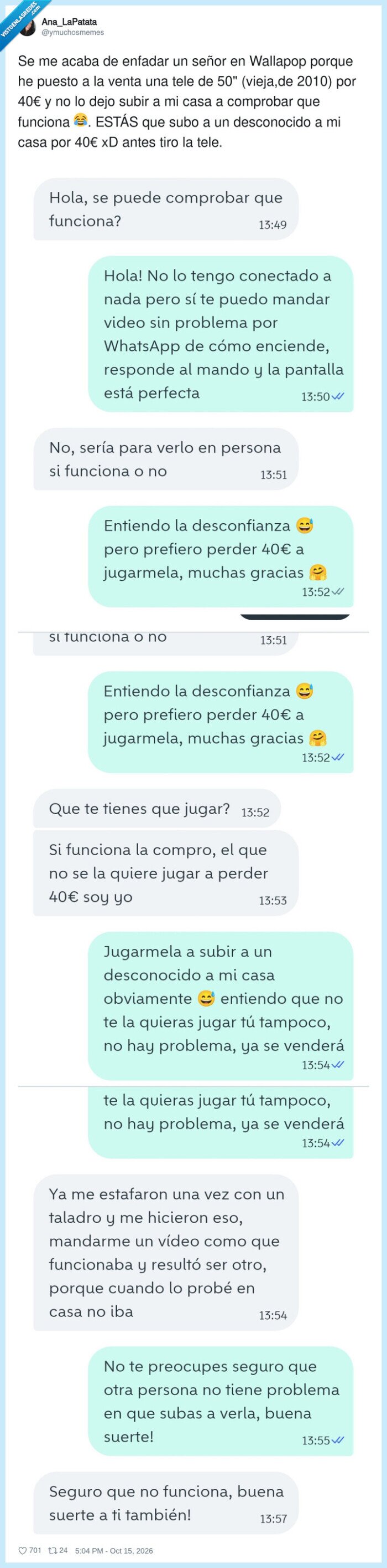 wallapop,televisiones,compraventa
