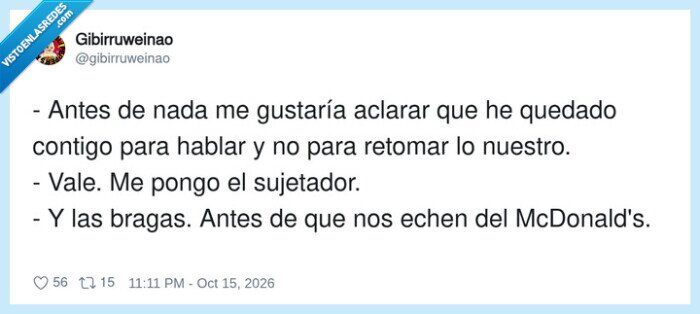 exparejas,mcdonalds,citas