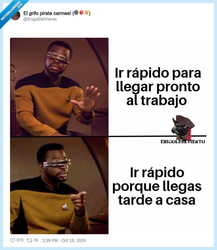 trabajo,prisas,star trek
