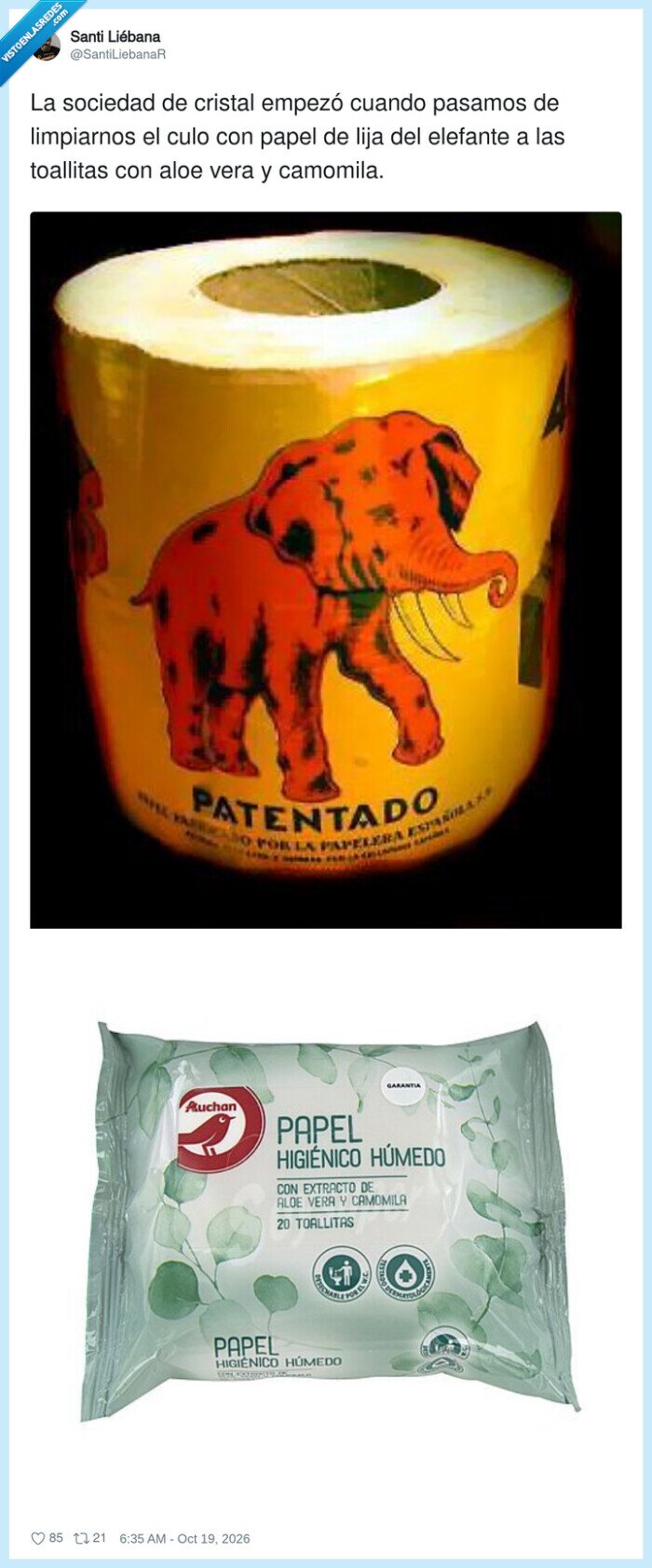 papel higi&eacute;nico,el elefante,nostalgia,generaciones