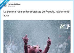 Enlace a La pantera rosa descubrió que las protestas francesas tienen mejor crítica que sus películas, por @hernimai
