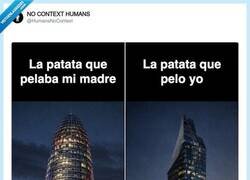 Enlace a Patatas peladas por tu madre y por ti: misma ciudad, distinto arquitecto, por @HumansNoContext