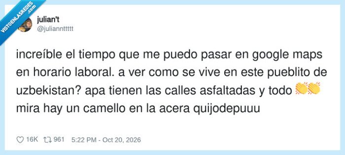google maps,trabajo,viajes,procrastinar