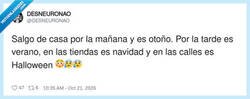 Enlace a España en otoño: cuatro estaciones en un solo día y ninguna coincide con el calendario, por @DESNEURONAO