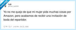 Enlace a El problema no es comprar mucho por Amazon, es cuando el repartidor ya forma parte de la familia, por @Thor_luisXVII