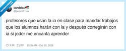 Enlace a La IA en clase: el alumno la usa, el profesor la usa y nadie aprende nada, pero todos contentos, por @pequ111tas