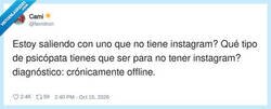 Enlace a Salir con alguien sin Instagram: ¿bandera roja o especie en peligro de extinción?, por @fernitron
