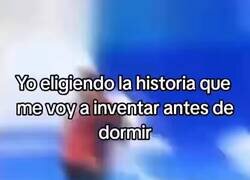 Enlace a Cada noche el mismo dilema antes de dormir: qué historia imposible me invento hoy, por @yisuscribete