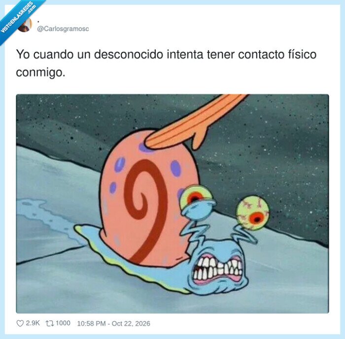 1764675 - Mi reacción cuando un desconocido intenta darme dos besos, por @Carlosgramosc