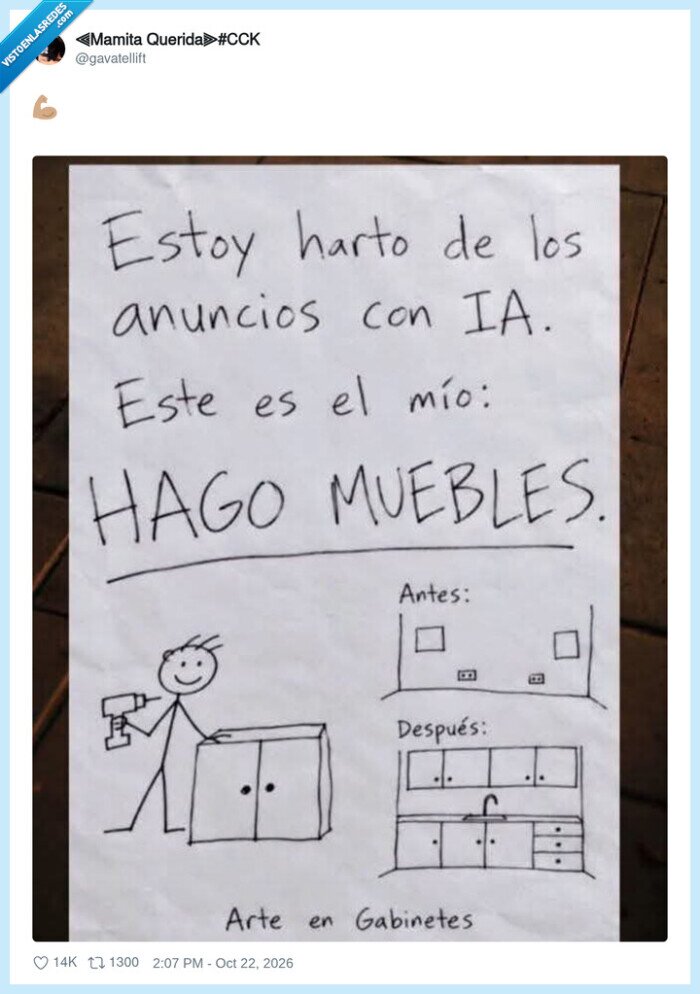 1764840 - Por fin una IA que no viene a quitarte el trabajo, viene a montarte el armario, por @gavatellift